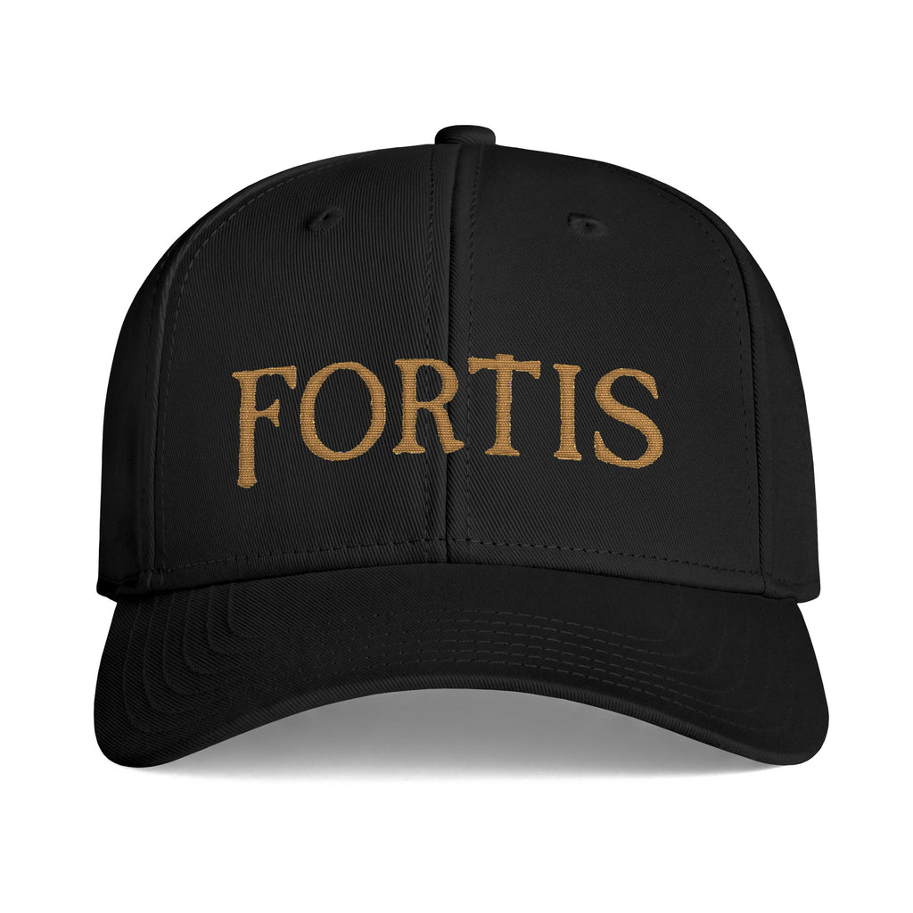 FORTIS Gold Embroidered Baseball Hat