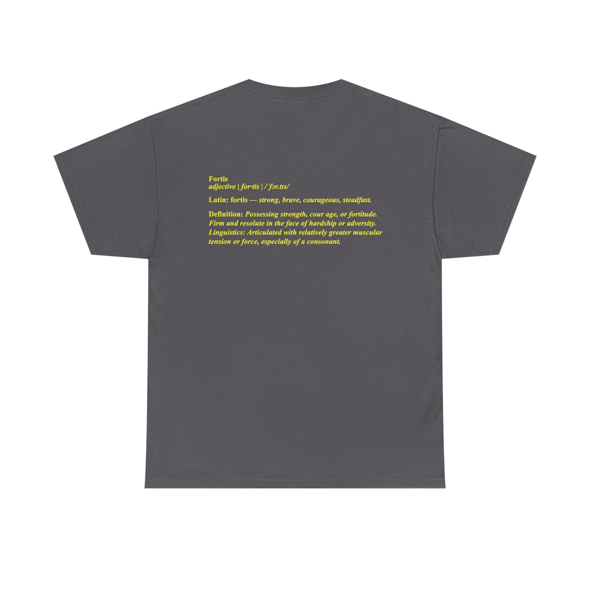 Fortis Definition T - Bold Latin-Inspired T-Shirt - Color Selection 2