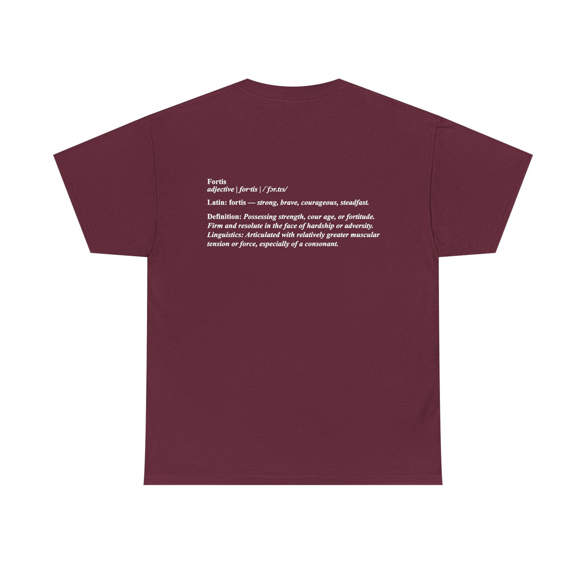 Fortis Definition T - Bold Latin-Inspired T-Shirt - Color Selection 2