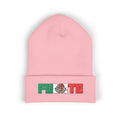 FUERTE Embroidered Mexican Flag Cuffed Beanie