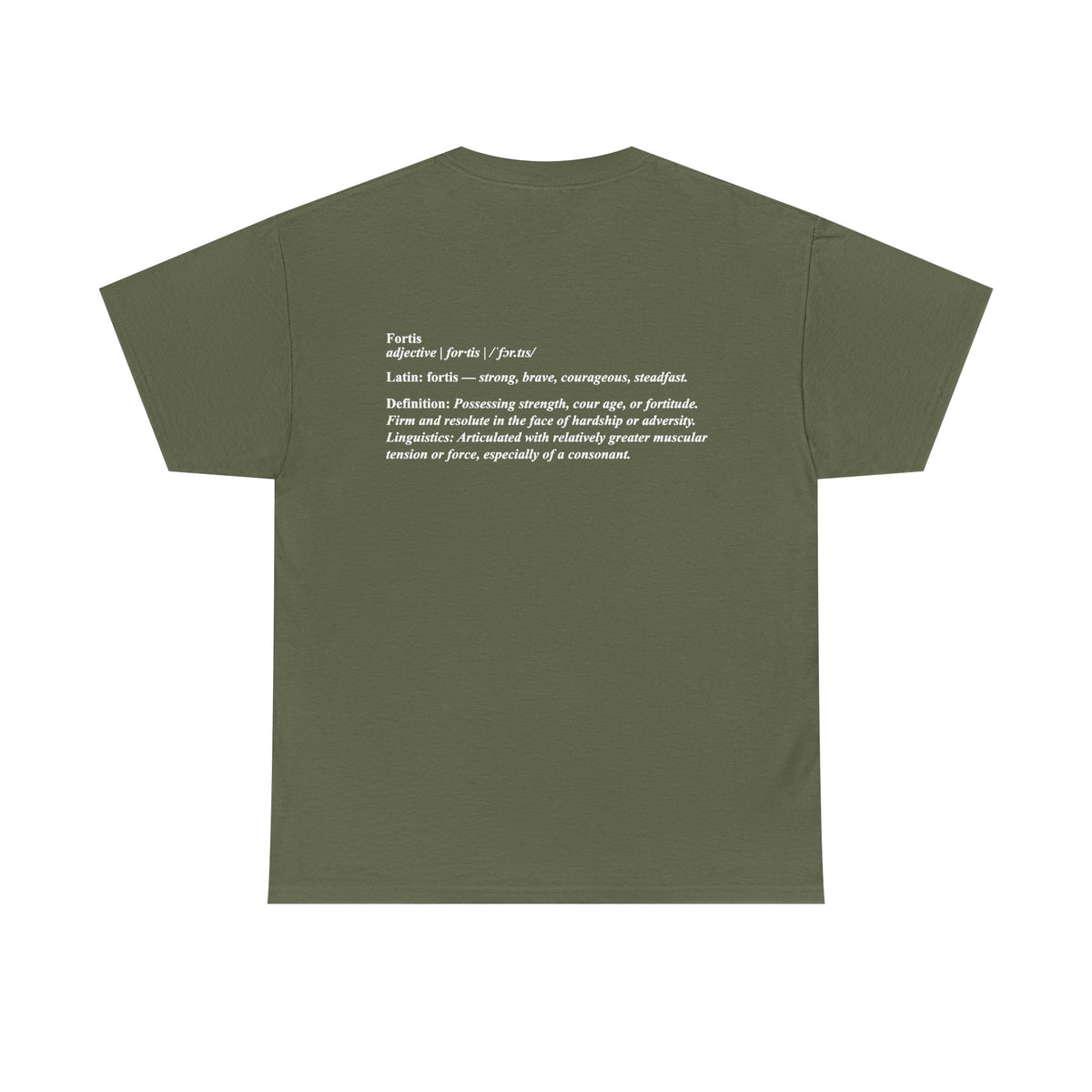 Fortis Definition T - Bold Latin-Inspired T-Shirt - Color Selection 2