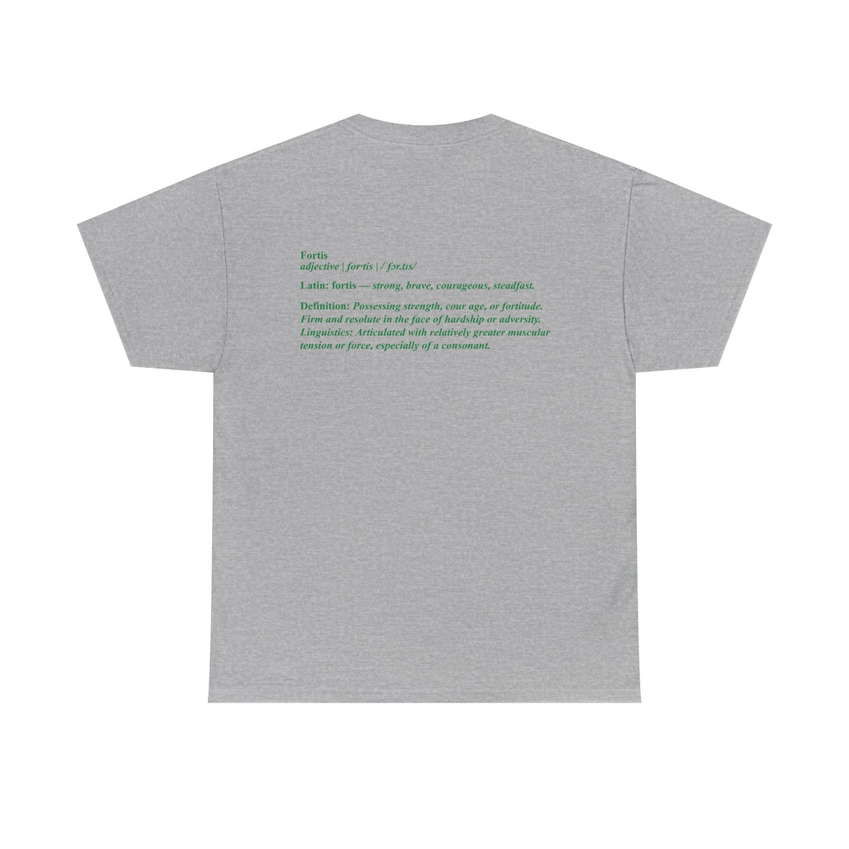 Fortis Definition T - Bold Latin-Inspired T-Shirt - Color Selection 2