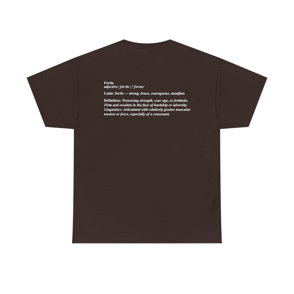 Fortis Definition T - Bold Latin-Inspired T-Shirt - Color Selection 2