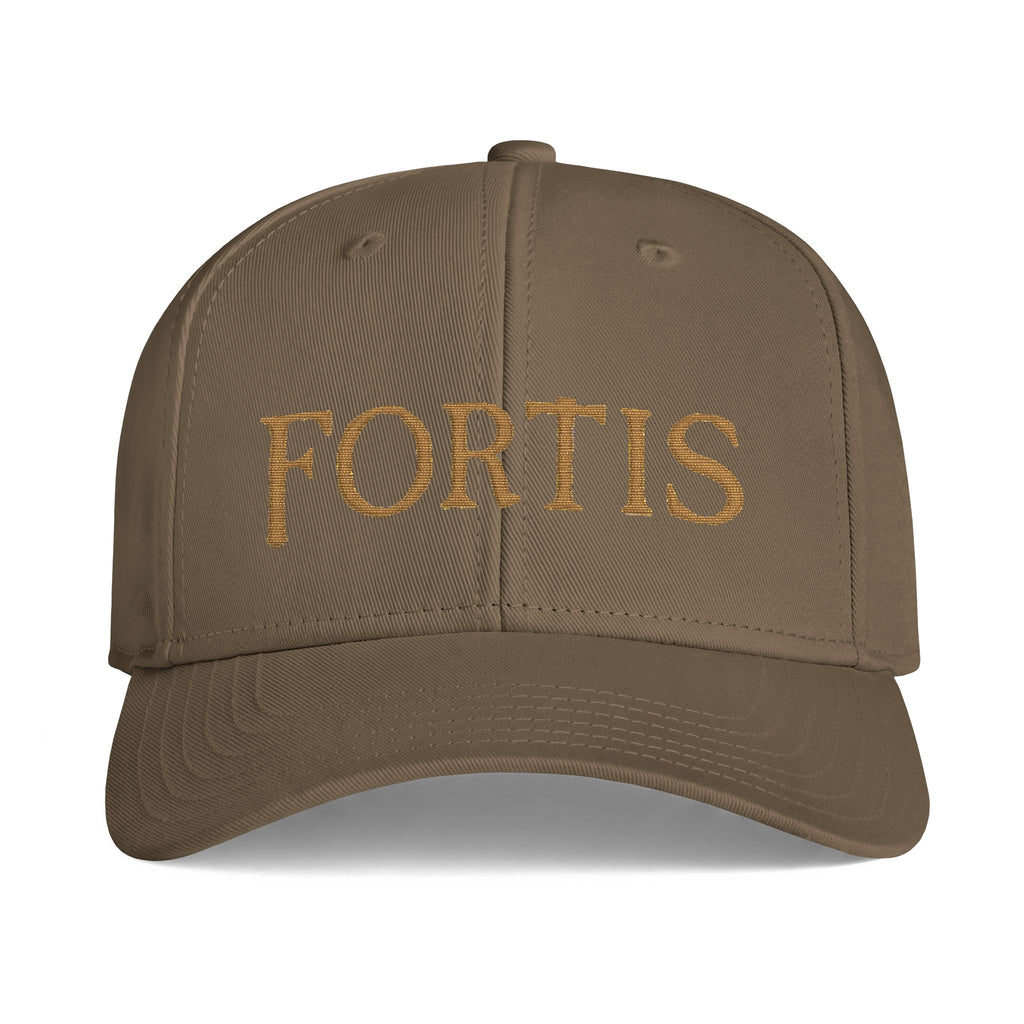 FORTIS Gold Embroidered Baseball Hat