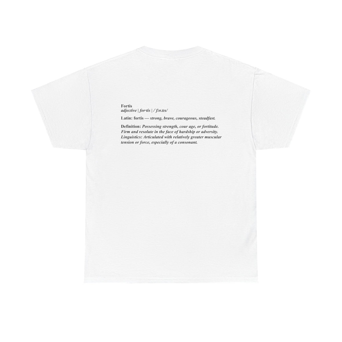 Fortis Definition T - Bold Latin-Inspired T-Shirt - Color Selection 2