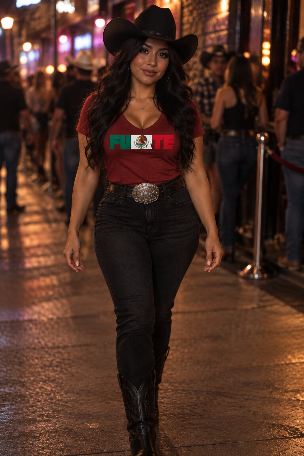 Womens Heritage V-neck Tee