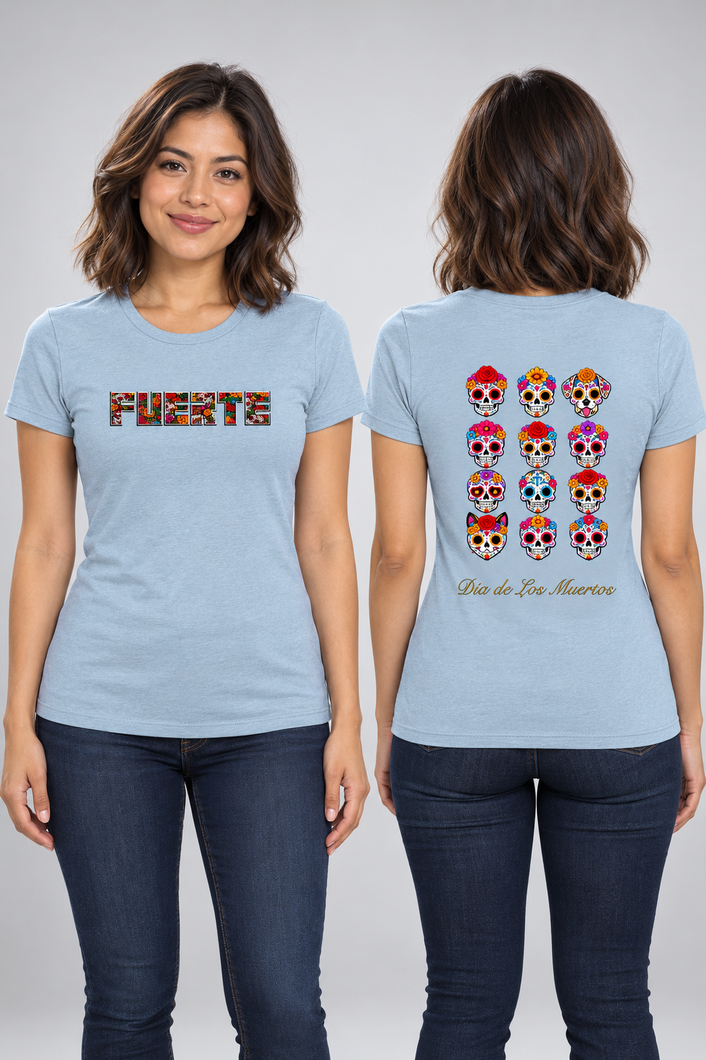 FUERTE Dia de Los Muerto's Sugar Skull Tee