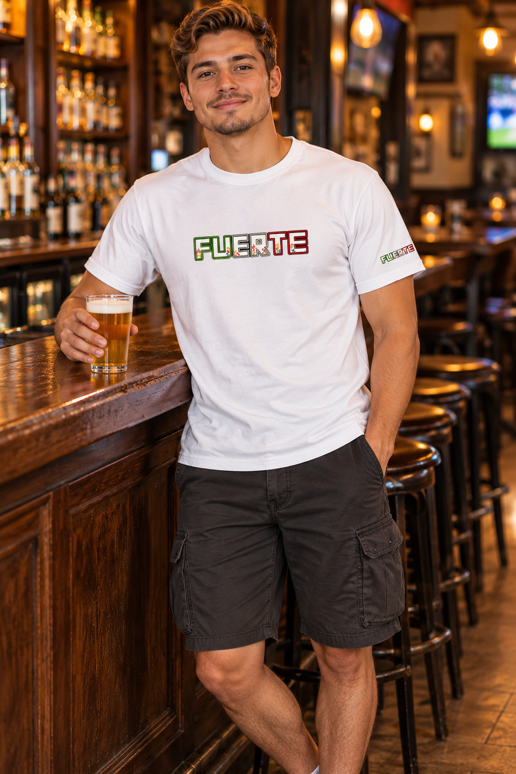 FUERTE Dia De Los Muertos Mens Tee (Marigold)